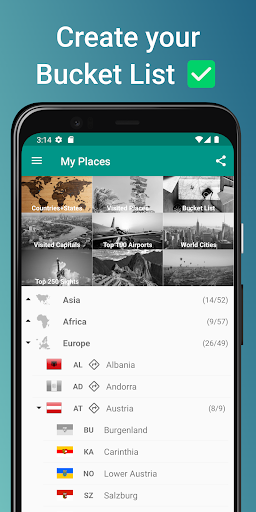 Places Been – Travel Tracker
