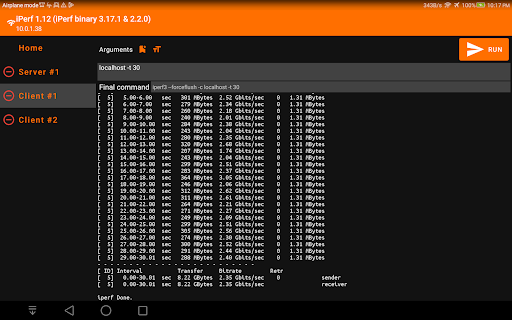 iperf for TV – iperf3 measure
