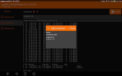 iperf for TV – iperf3 measure