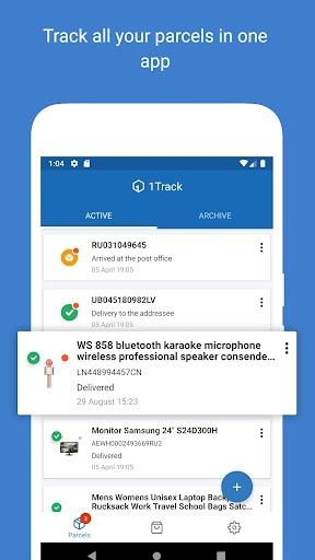 Track your parcels – 1Track