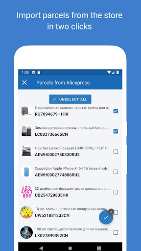 Track your parcels – 1Track