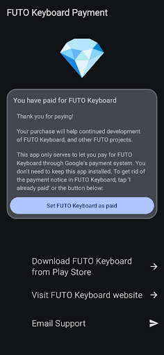 Payment for FUTO Keyboard