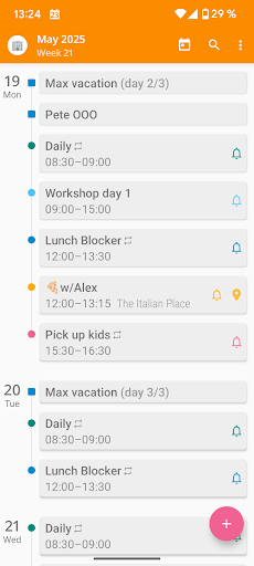 aCalendar+ Calendar & Tasks