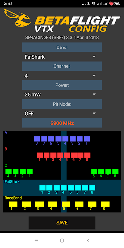 Betaflight VTX Config