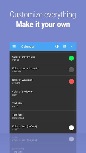 Calendar Widget KEY