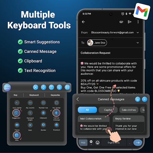 AI Keyboard: Writer, Grammar
