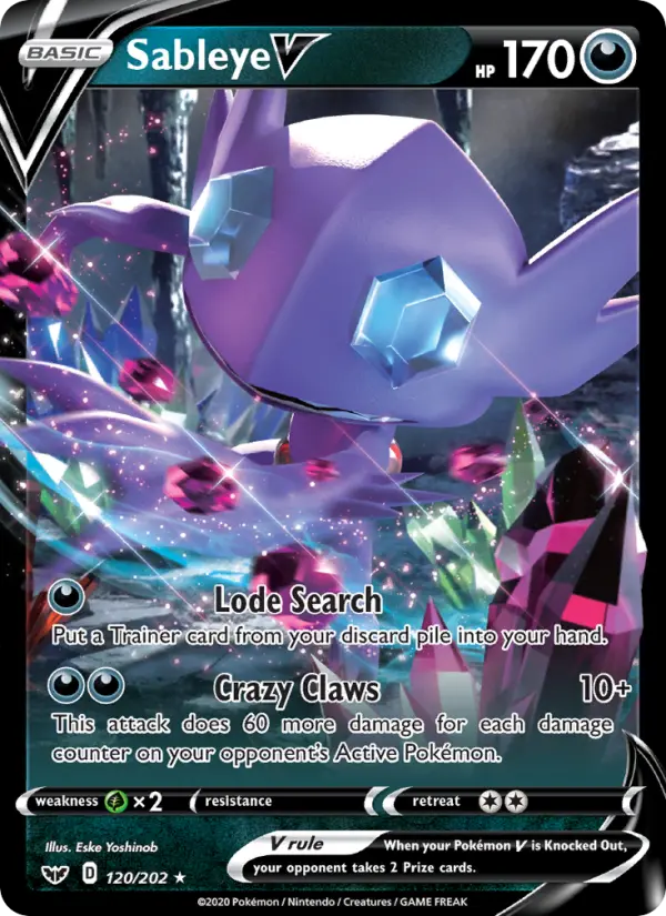 Sableye V – Sword & Shield