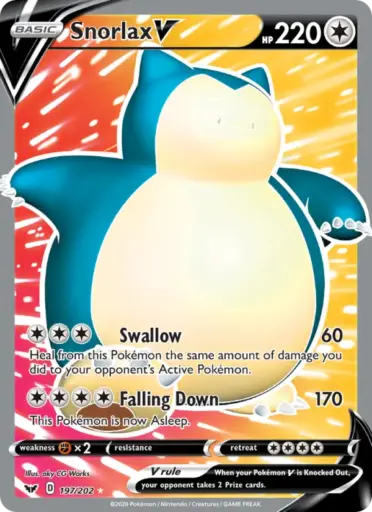 Snorlax V – Sword & Shield