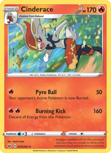 Cinderace – Sword & Shield
