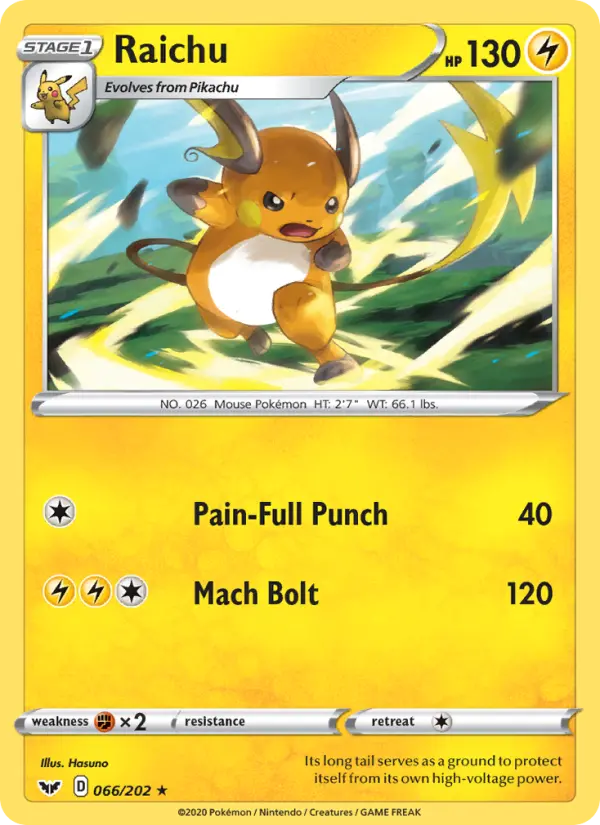 Raichu – Sword & Shield
