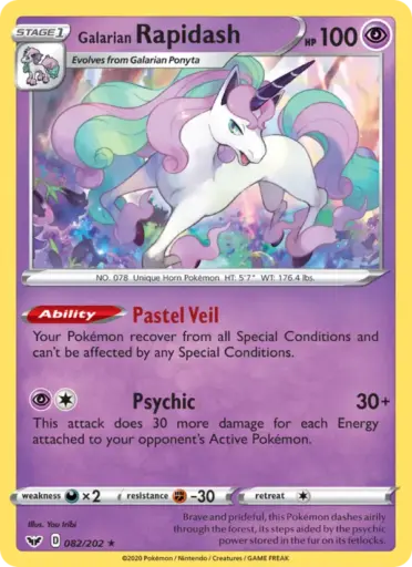 Galarian Rapidash – Sword & Shield