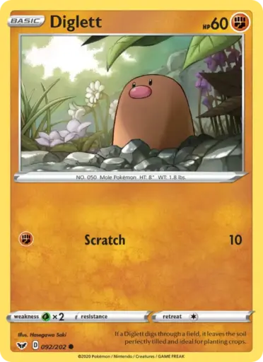 Diglett – Sword & Shield