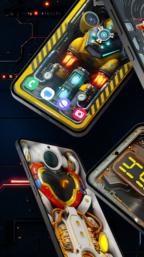 Futuristic 3D Tech Wallpaper