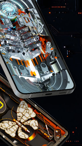 Futuristic 3D Tech Wallpaper