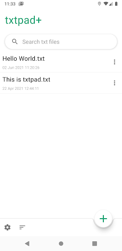 txtpad+ — Create txt files