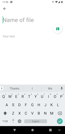 txtpad+ — Create txt files