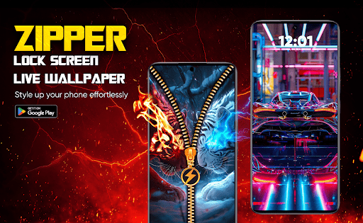 Zipper Lock Screen & Wallpaper